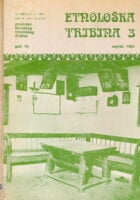 Etnološka tribina 3/1980