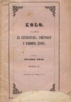 Kolo. članci za literaturu, umetnost i narodni život. knjiga VI