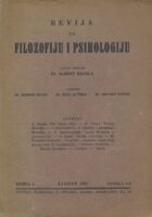 Revija za filozofiju i psihologiju 1-2/1927