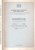 Godišnjak knjiga XXXIII. Centar za balkanološka ispitivanja knjiga 31.