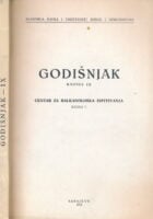 Godišnjak knjiga IX. Centar za balkanološka ispitivanja knjiga 7.