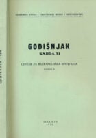 Godišnjak knjiga XI. Centar za balkanološka ispitivanja knjiga 9.