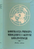 Kodifikacija principa miroljubive i aktivne koegzistencije