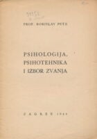Psihologija, psihotehnika i izbor zvanja