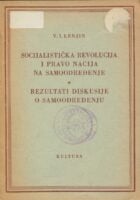 Socijalistička revolucija i pravo nacija na samoopredeljenje ; Rezultati diskusije o samoopredeljenju