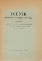 Imenik znanstvenih naziva životinja obrađenih u Rječniku narodnih zoologičkih naziva (vodozemci - gmazovi - ptice - ribe) prof. dra M. Hirtza
