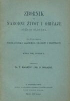 Zbornik za narodni život i običaje Južnih Slavena, knjiga VIII sv. 1/1903