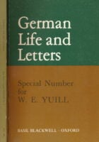 German Life and Letters : Special Number for W. E. Yuill