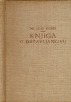 Knjiga o državljanstvu, maticama, penzijama, pomoći siromašnim licima