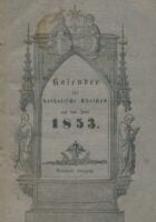 Kalender für katholische Christen auf das Jahr 1853