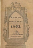 Kalender für katholische Christen auf das Jahr 1862
